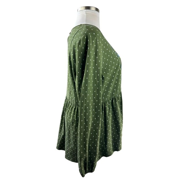 Matilda Jane Through Generations Embroidered Babydoll Top Diamond Print XXL NEW - Picture 9 of 10